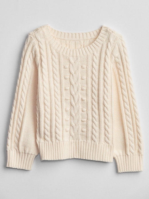 Toddler Cable-Knit Crewneck Sweater | Gap Factory