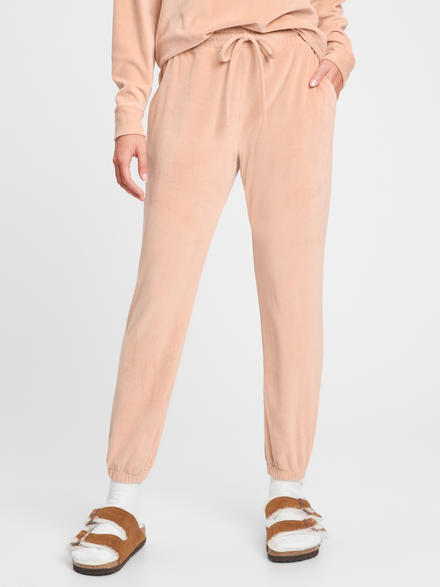 gap velour joggers