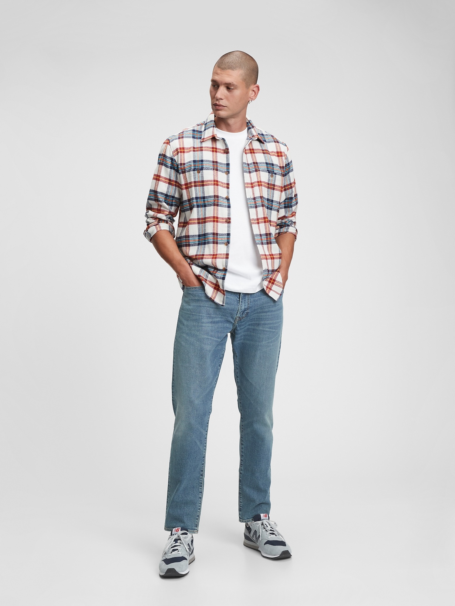 Flannel Shirt in Untucked Fit | Gap Factory