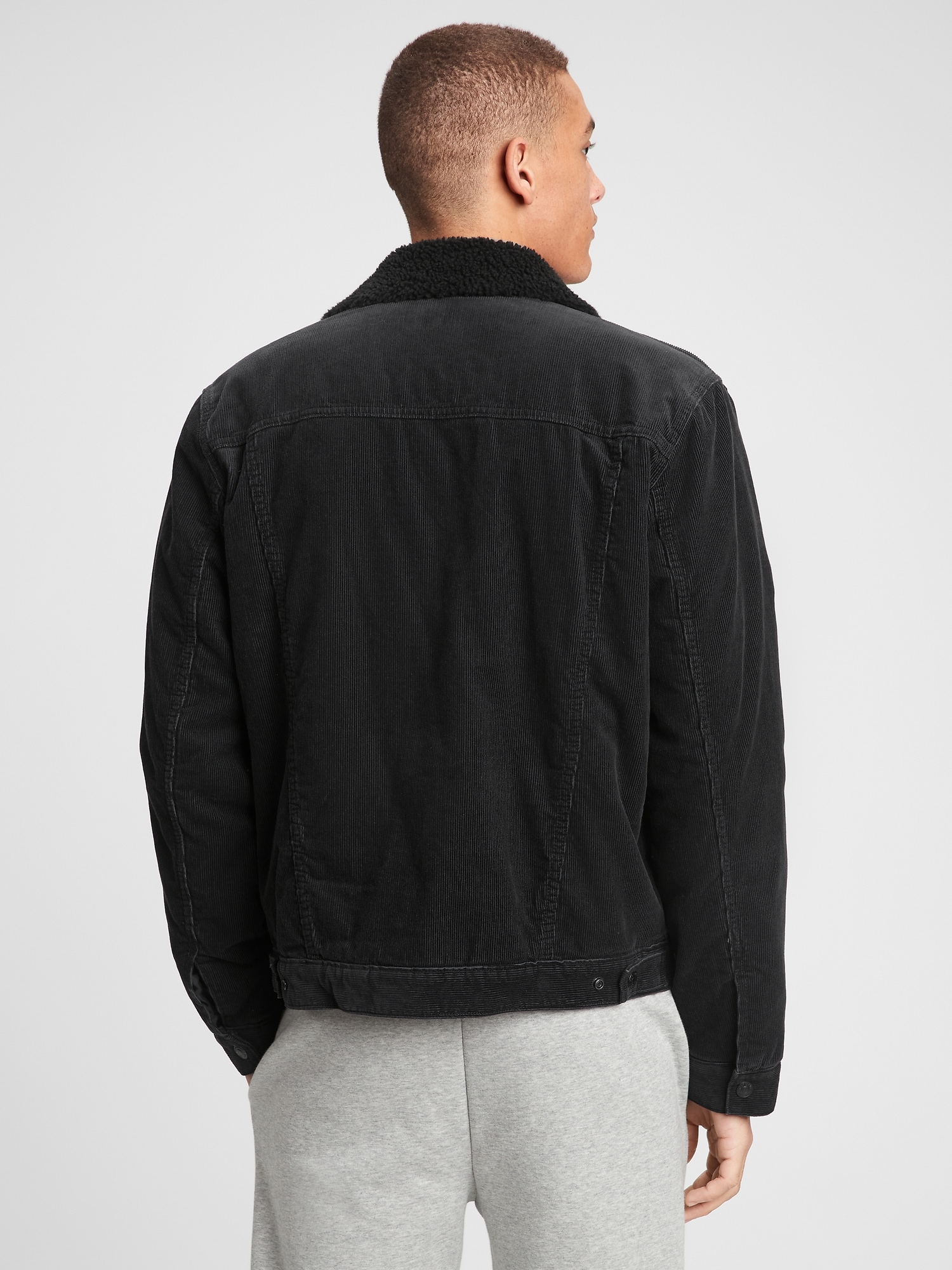 Sherpa-Lined Denim Icon Jacket | Gap Factory