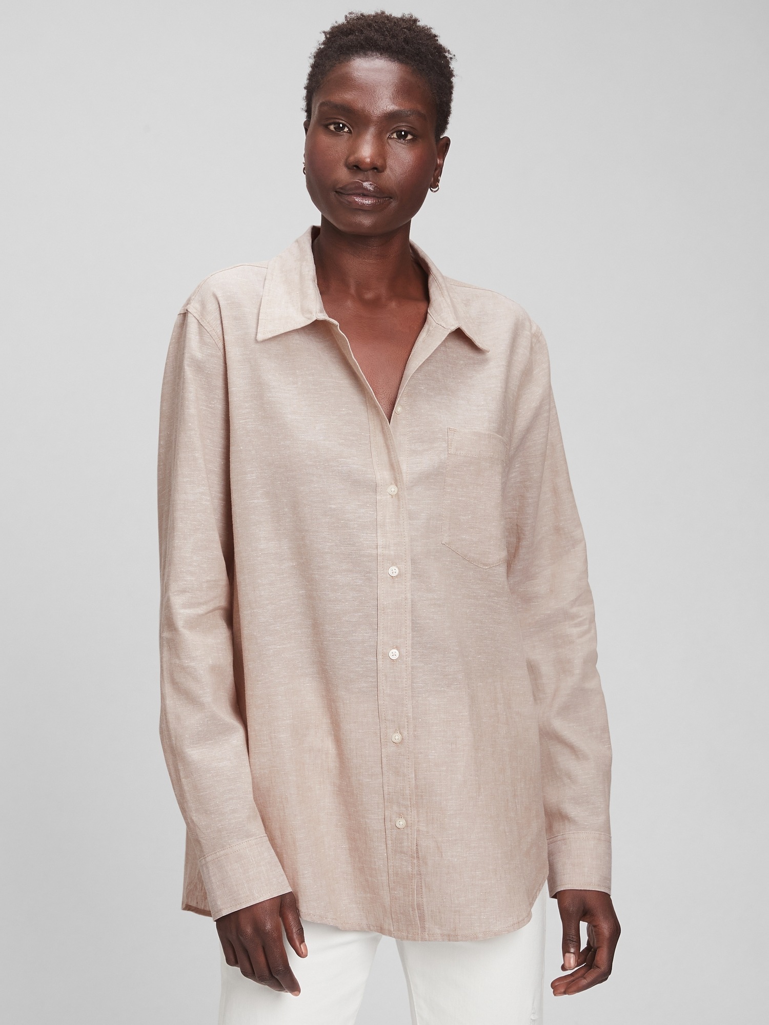 gap linen shirts & tops