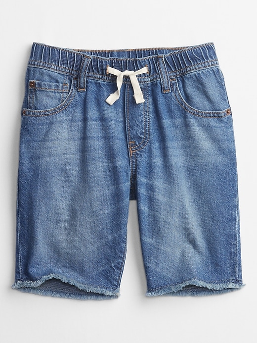 Image number 1 showing, Kids Denim Pull-On Shorts