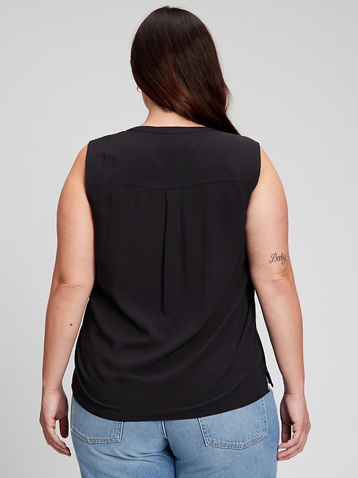 Image number 2 showing, Sleeveless Pintuck Top