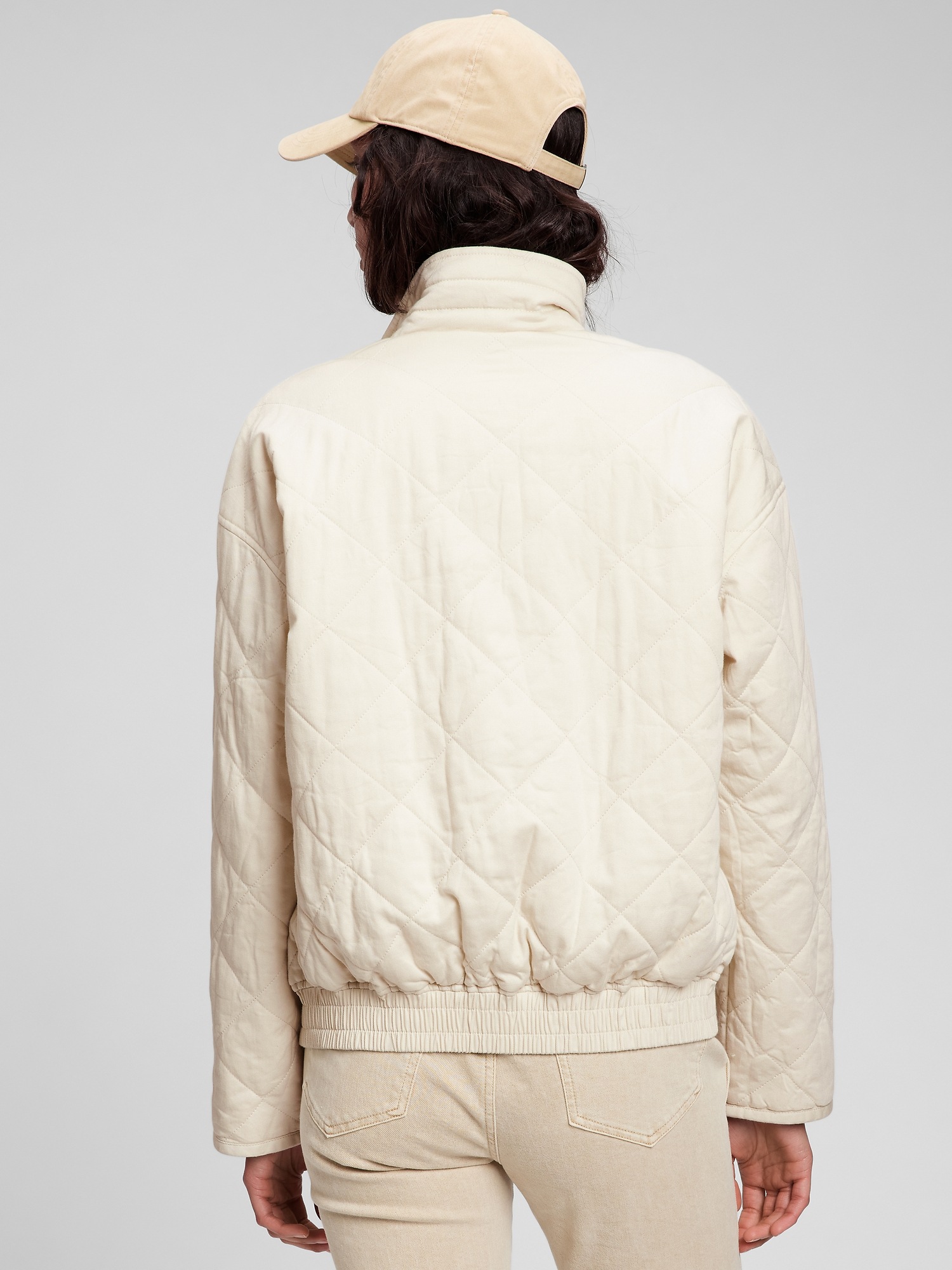 gap factory quilted jacket