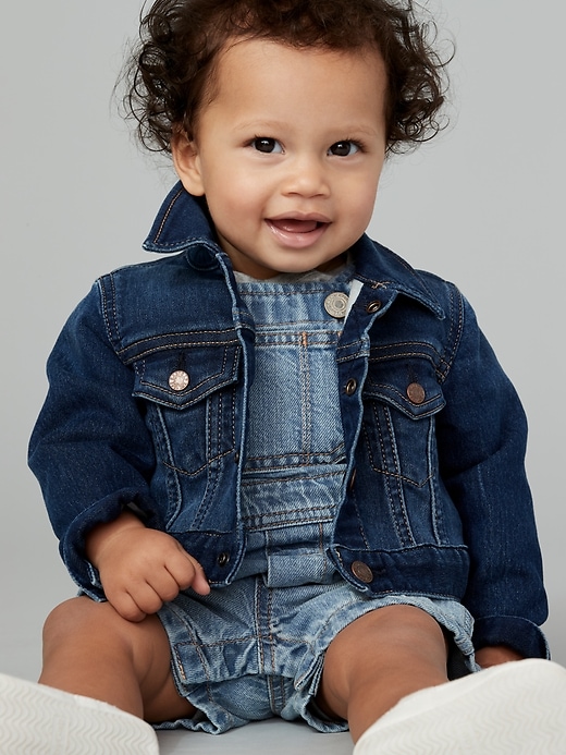 Baby Icon Denim Jacket With Washwell | Gap Factory