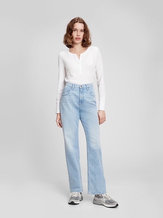 High Rise '90s Loose Jeans with Washwell | Gap Factory