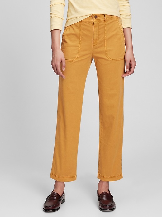 gap high rise girlfriend chinos