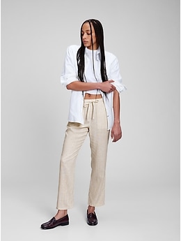 linen pants women gap