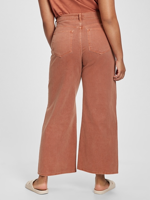 Image number 4 showing, High Rise Wide-Leg Jeans