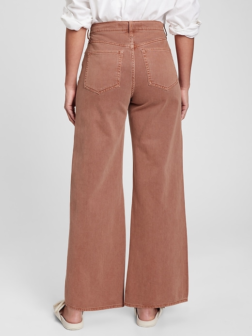 Image number 2 showing, High Rise Wide-Leg Jeans