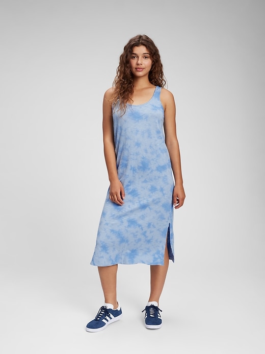 Gap Factory Women's Scoopneck Sleeveless Midi Dress