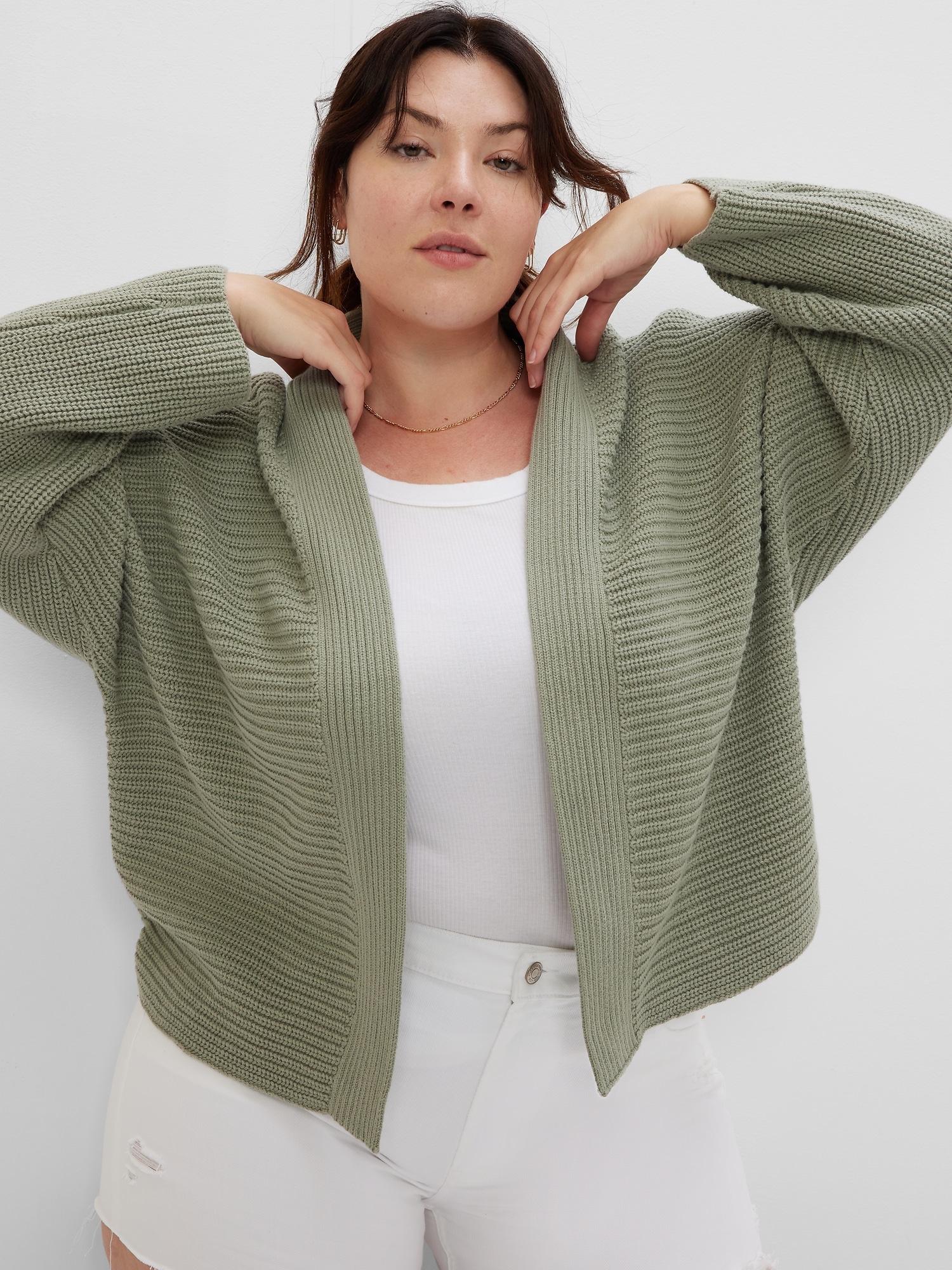 gap factory open front cardigan