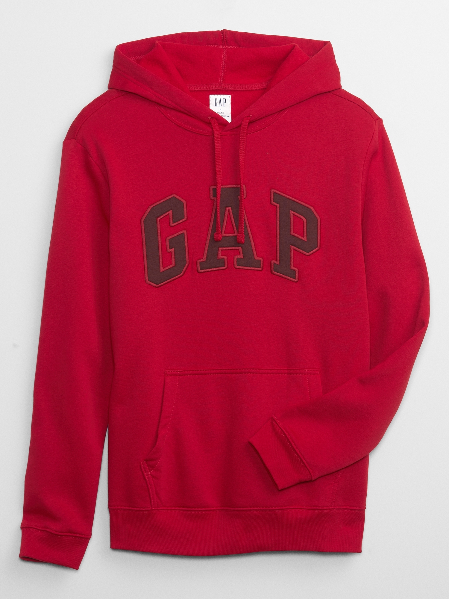 Oversized Fit Cotton zip-through hoodie - Crimson red - Men