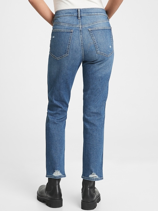 Mid Rise Distressed Vintage Slim Jeans | Gap Factory