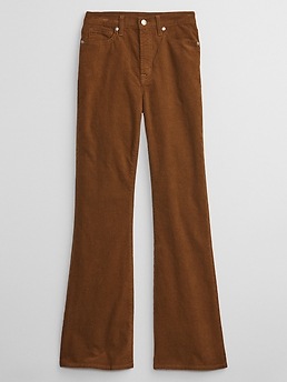 Gap Brown High Waisted 70's Flared Corduroy Jeans