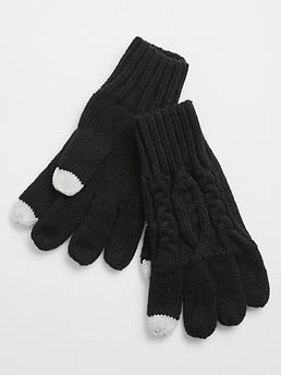 Kids Cable-Knit Gloves Factory Gap 