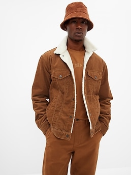 gap sherpa jacket mens