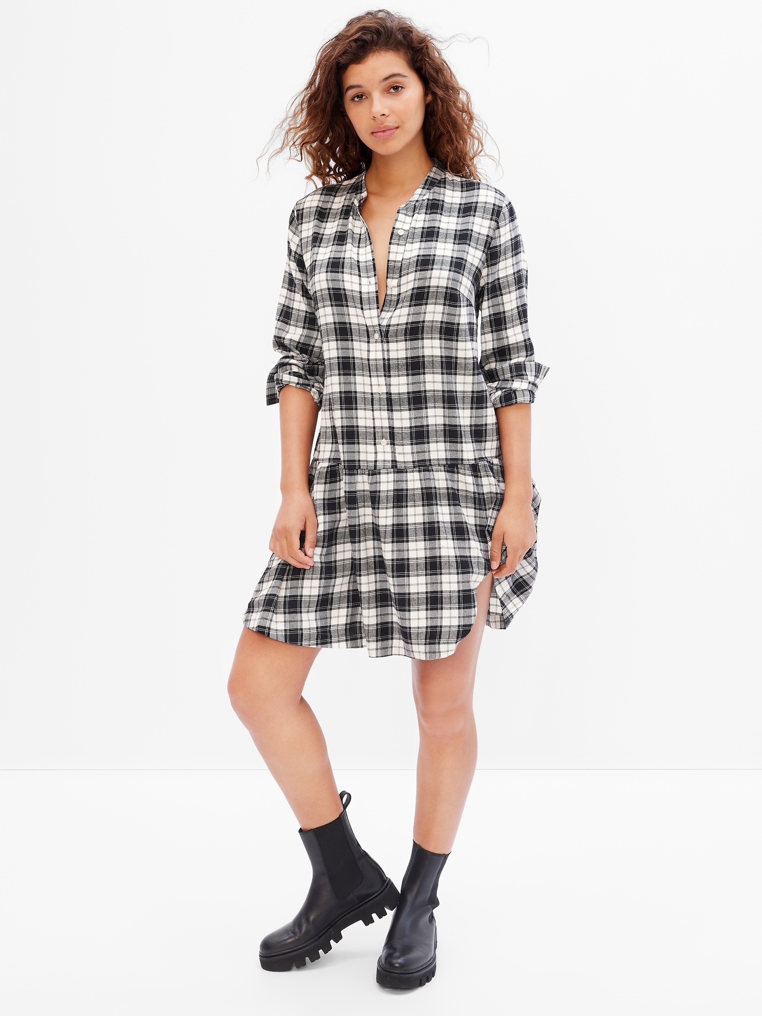 Gap plaid clearance dress