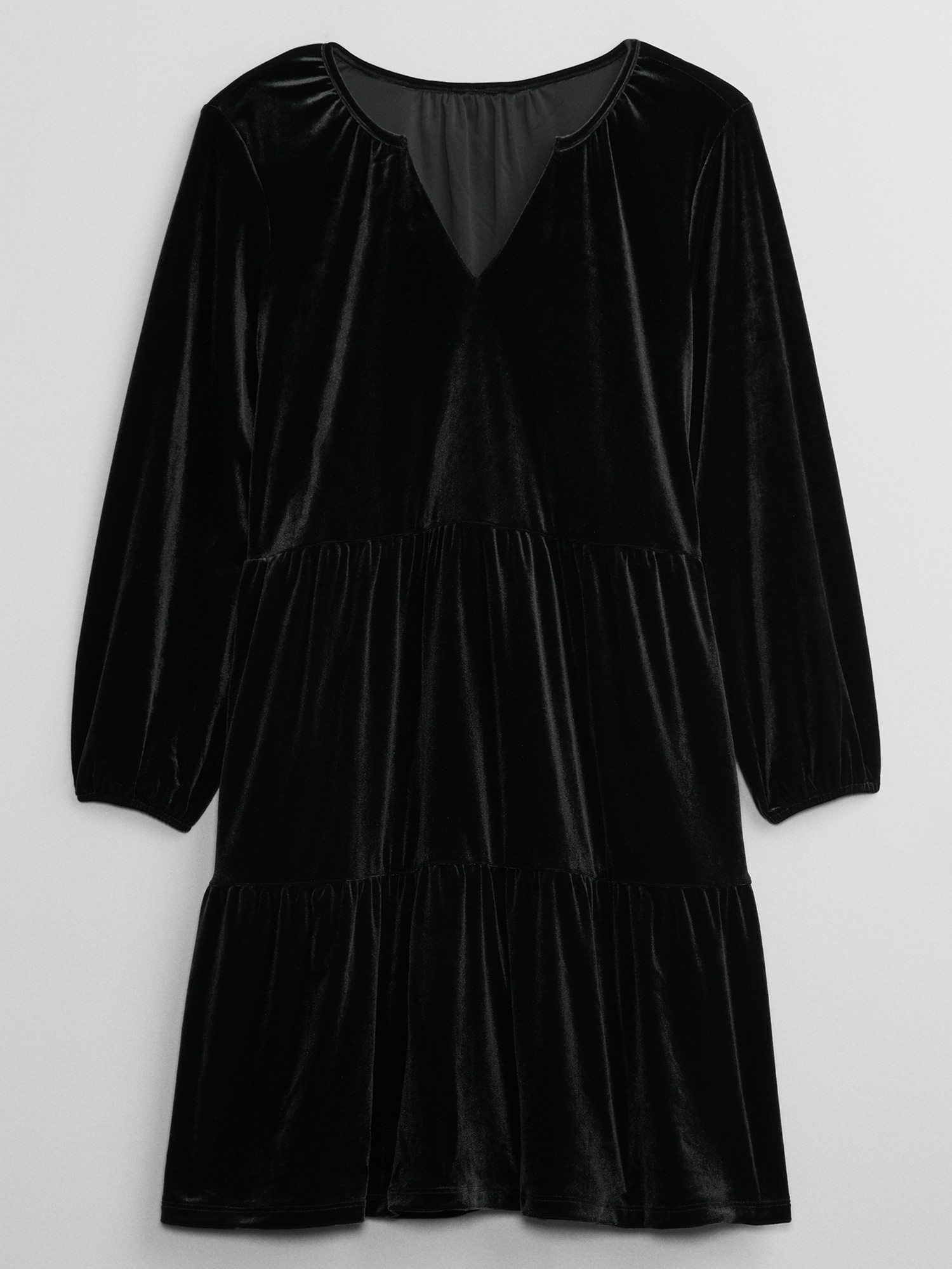 Gap black velvet best sale dress