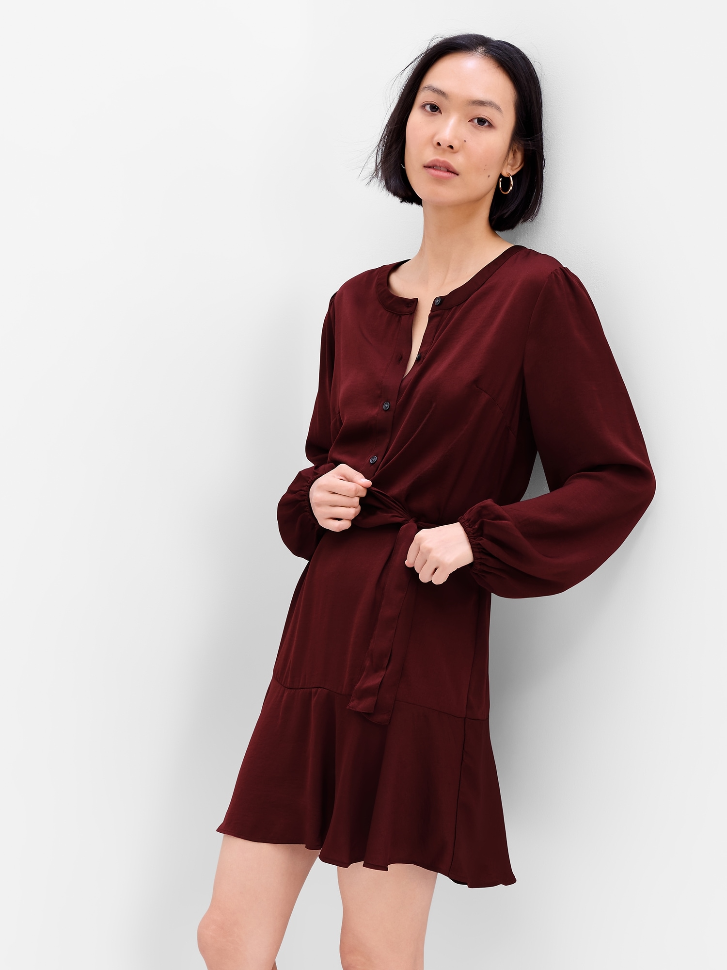 Gap burgundy outlet dress