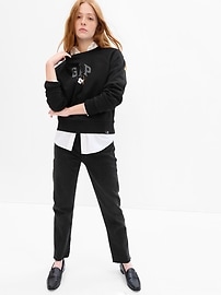 NWT CQ x Mickey 2.0 Sweatshirt Black XL, Women's Fashion, Tops
