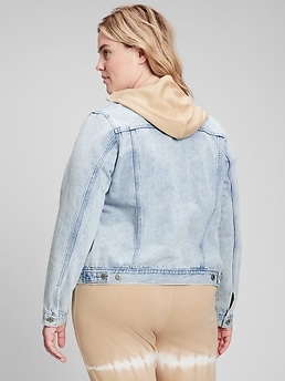 Gap Factory Women's Puff Sleeve Icon Denim Jacket