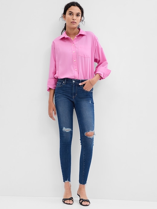 Mid Rise Universal Legging Jeans With Washwell
