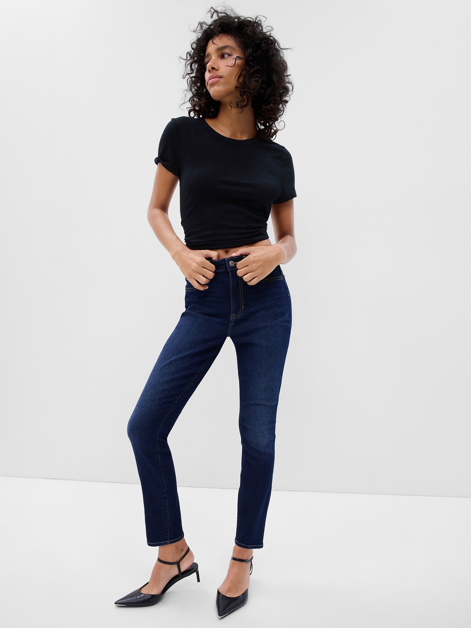 Buy Gap High Rise Jeggings with Washwell from the Gap online shop