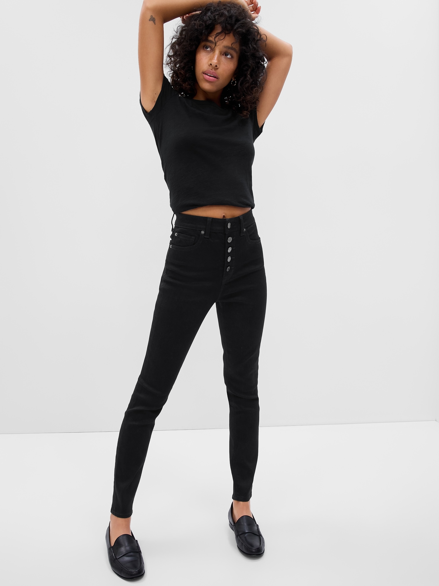 Mid Rise Universal Legging Jeans With Washwell  Simple black tops, Women  jeans, Jean leggings