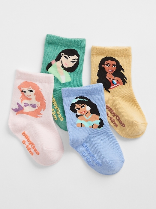 View large product image 1 of 1. babyGap &#124 Disney Princess Crew Socks (4-Pack)