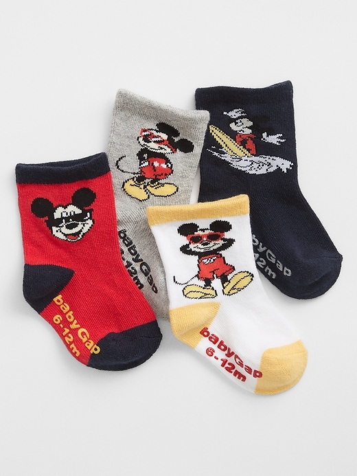 babyGap | Disney Mickey Mouse Crew Socks (4-Pack) | Gap Factory