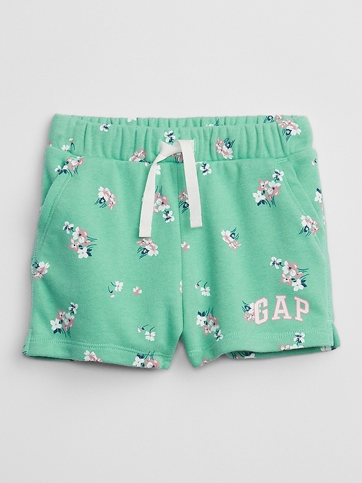 View large product image 1 of 1. babyGap Logo Print Pull-On Shorts