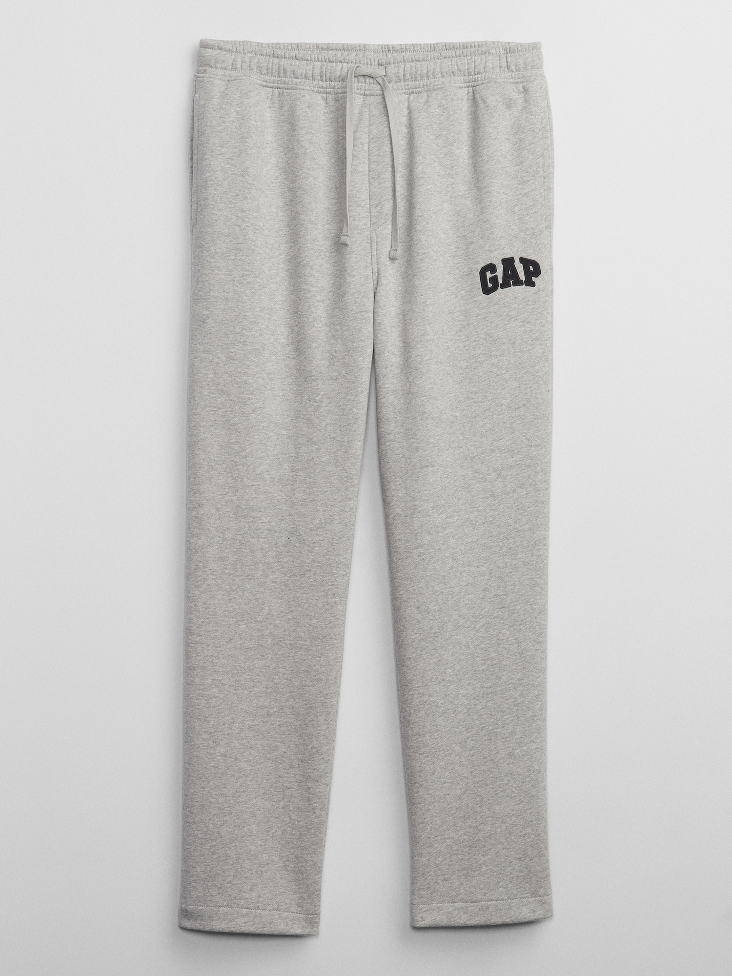 Gap Women's Logo Fleece Straight Wide Leg High Rise SweatPants