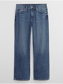 Gap Factory Girls' Mid Rise Straight Rhinestone Jeans with Washwell Dark Wash Size 18