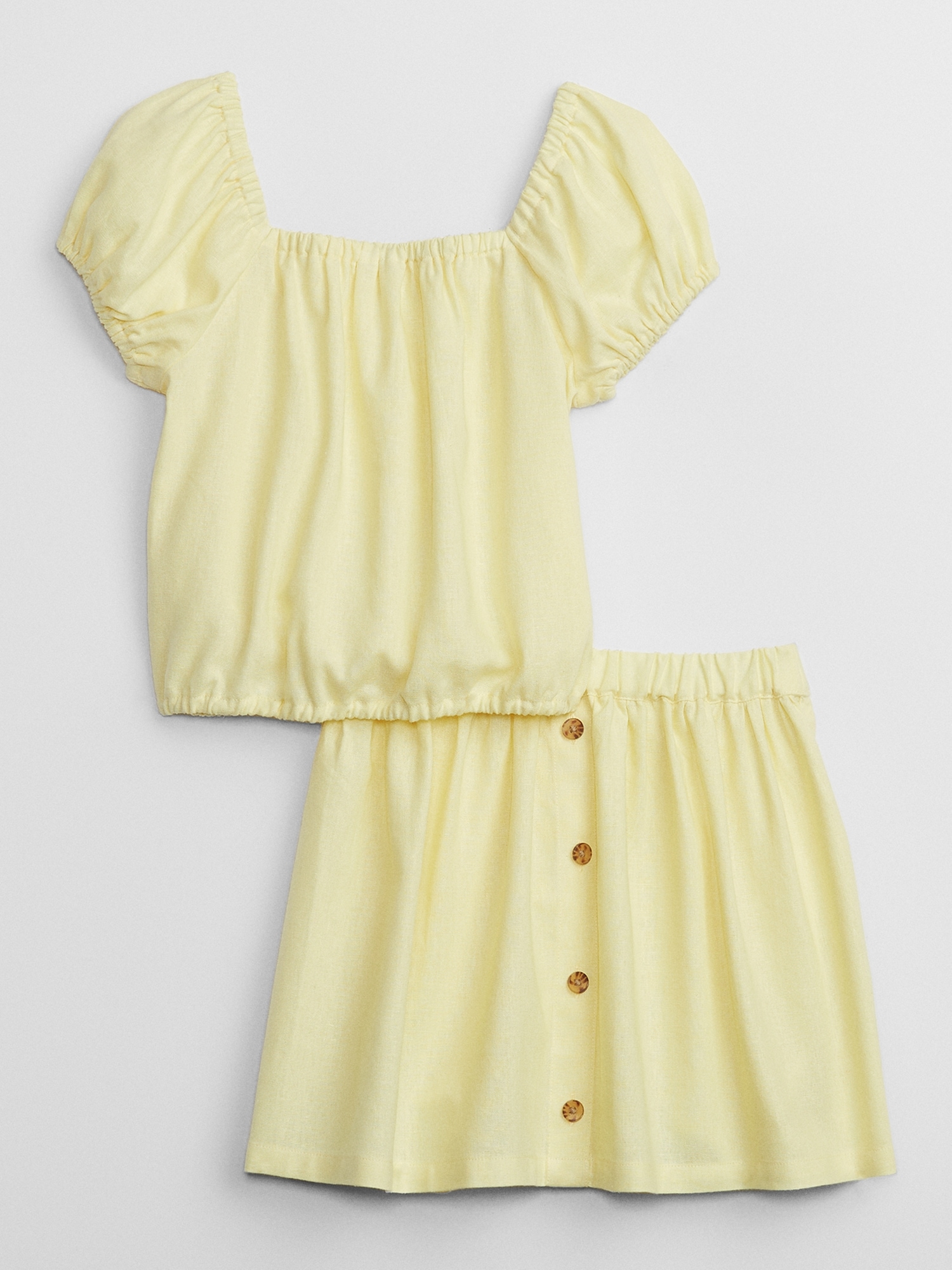 Kids Two-Piece Skirt Outfit Set