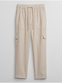 Mid Rise Easy Linen-Blend Pants