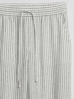 Linen Stripe Easy Pants | Gap Factory