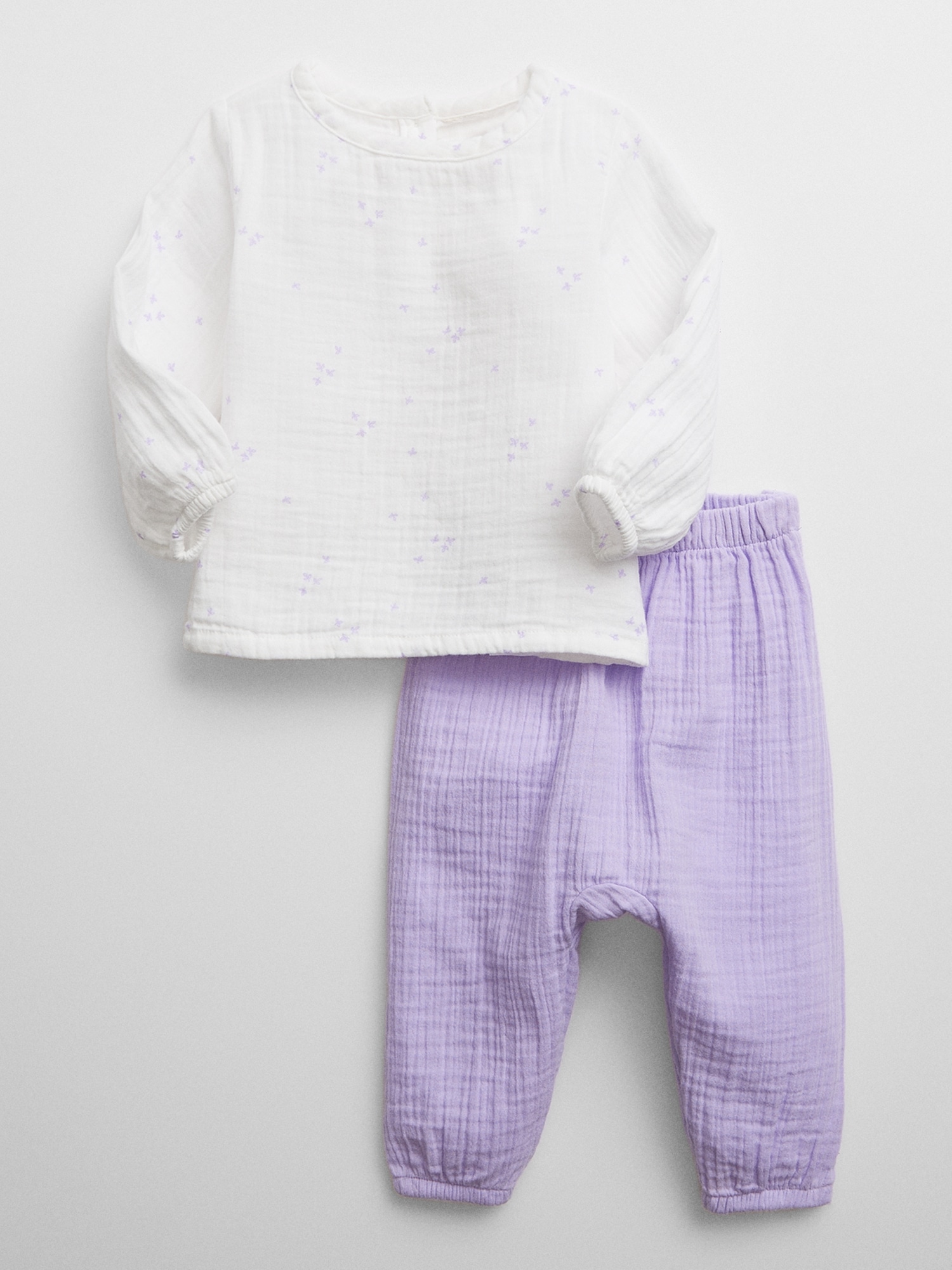 Baby Gauze Two-Piece Outfit Set