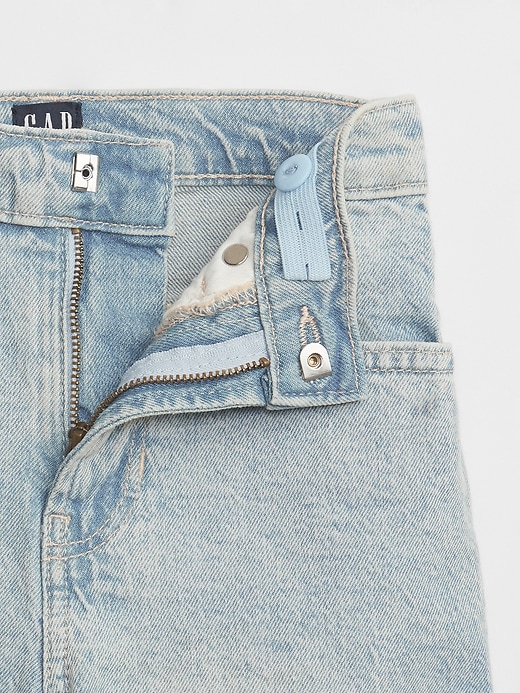 Image number 3 showing, Kids High Rise Mom Jean Shorts