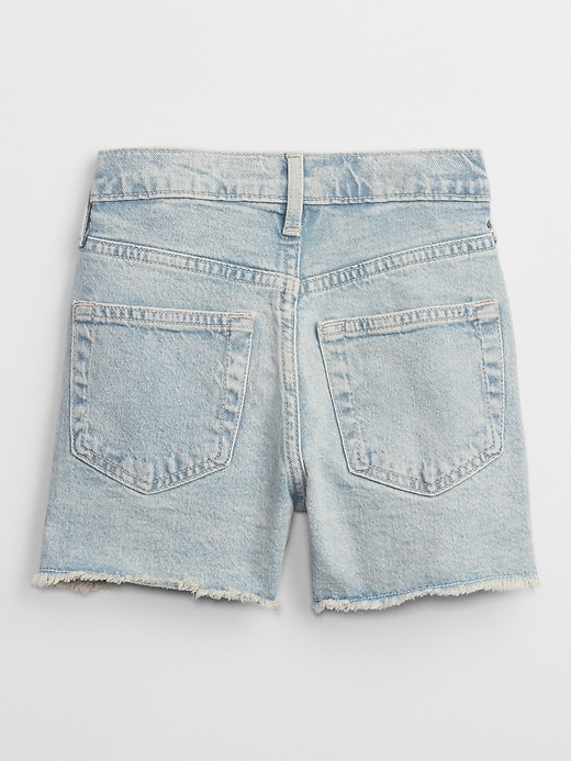 Image number 2 showing, Kids High Rise Mom Jean Shorts