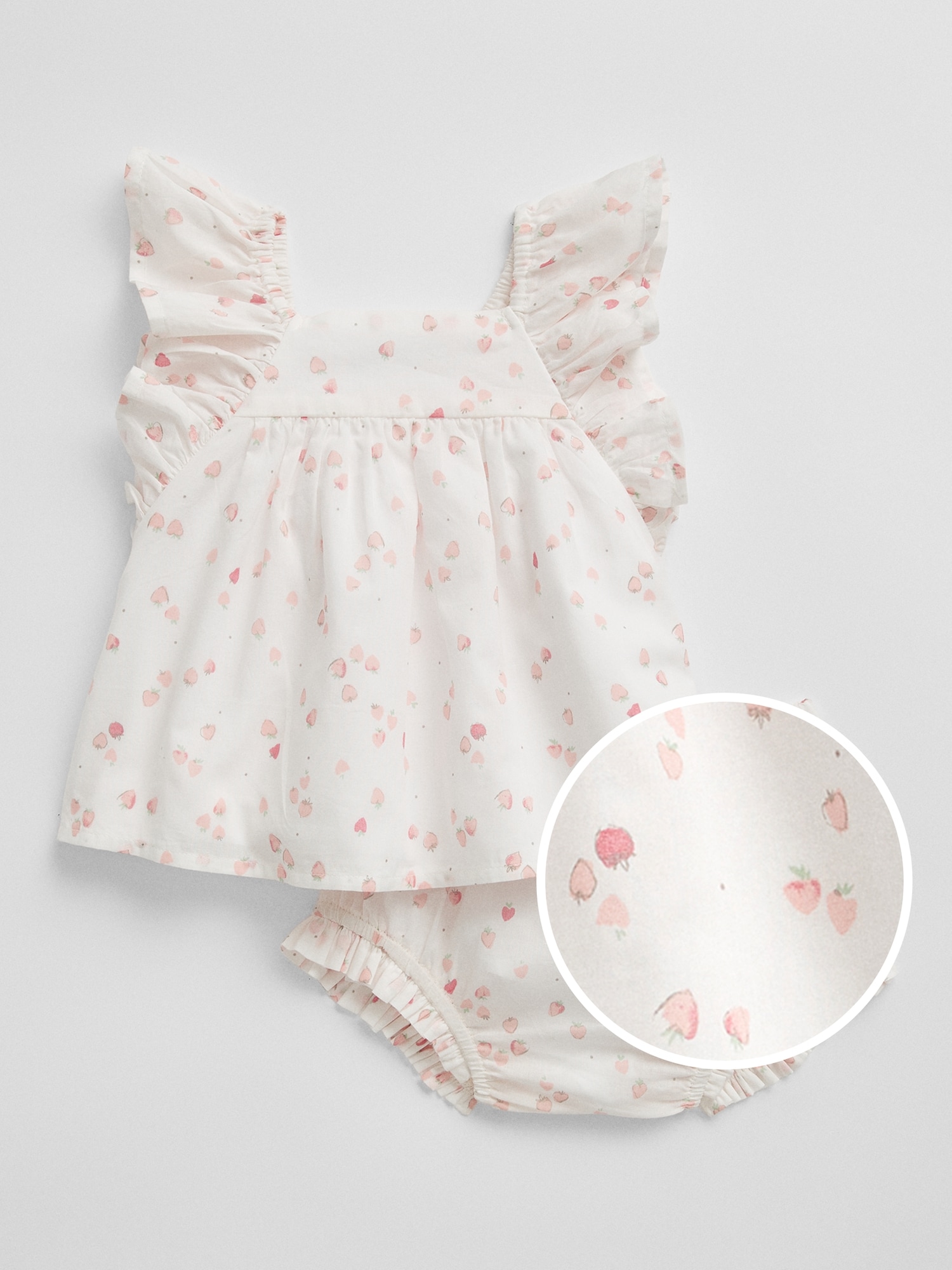 Baby Ruffle Print Two-Piece Outfit Set