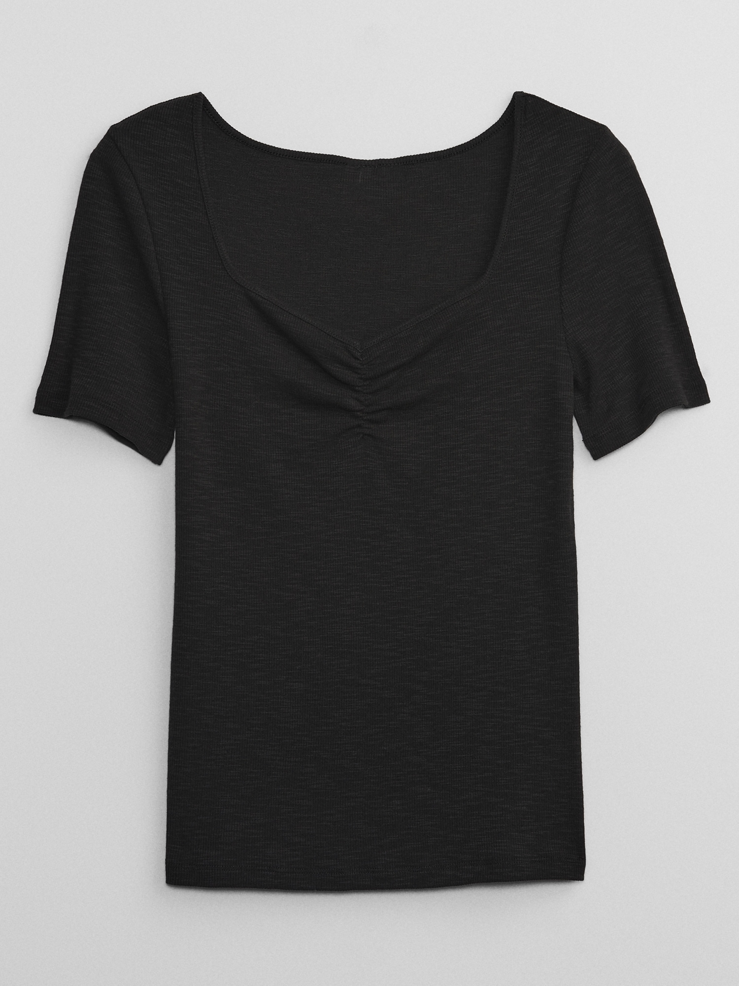 Ribbed Ruched Top | Gap Factory