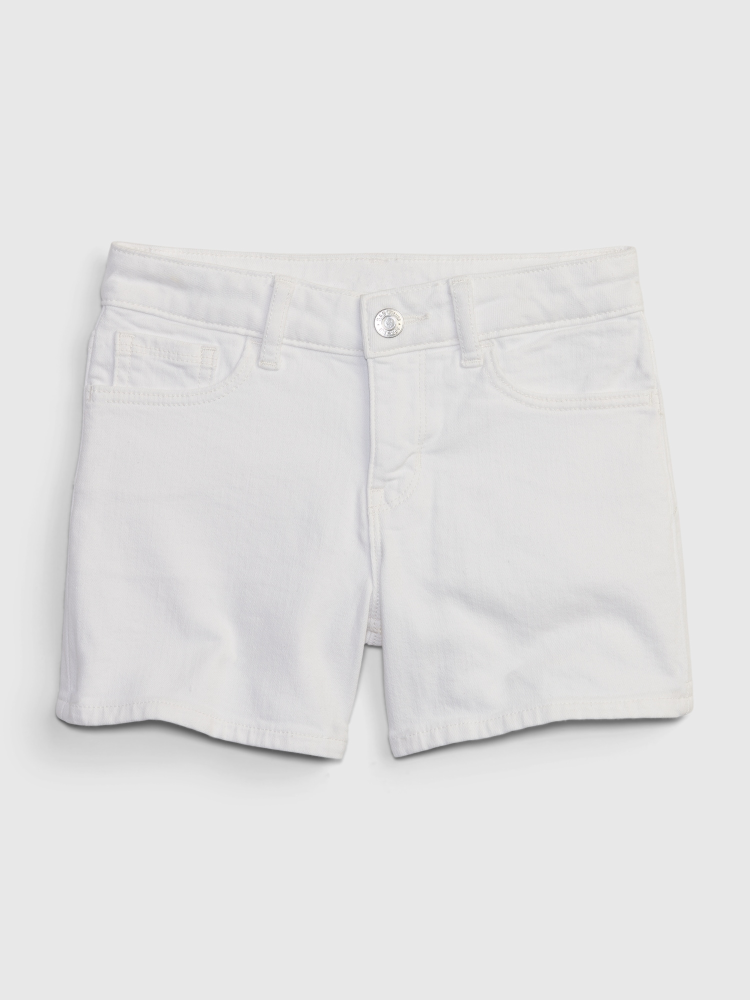 Kids Mid Rise Midi Denim Shorts | Gap Factory