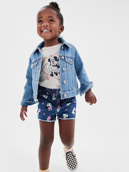 Mickey mouse denim jacket on sale gap