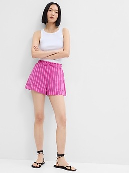 Womens Stripe Seamless Safety Shorts With Under Skirt And Wave Hem Loose  Fit Boxer Pants For Outdoor Wear Shorts From Jaggerjazzyy, $21.4