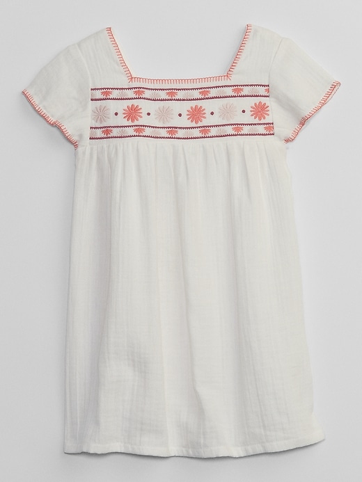 Image number 1 showing, babyGap Gauze Embroidered Dress