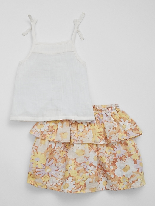 Image number 2 showing, babyGap Gauze Skirt Two-Piece Outfit Set