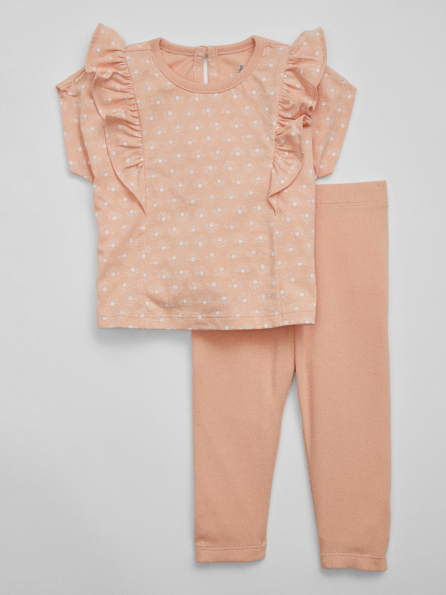 Baby Ribbed Legging Two-Piece Outfit Set