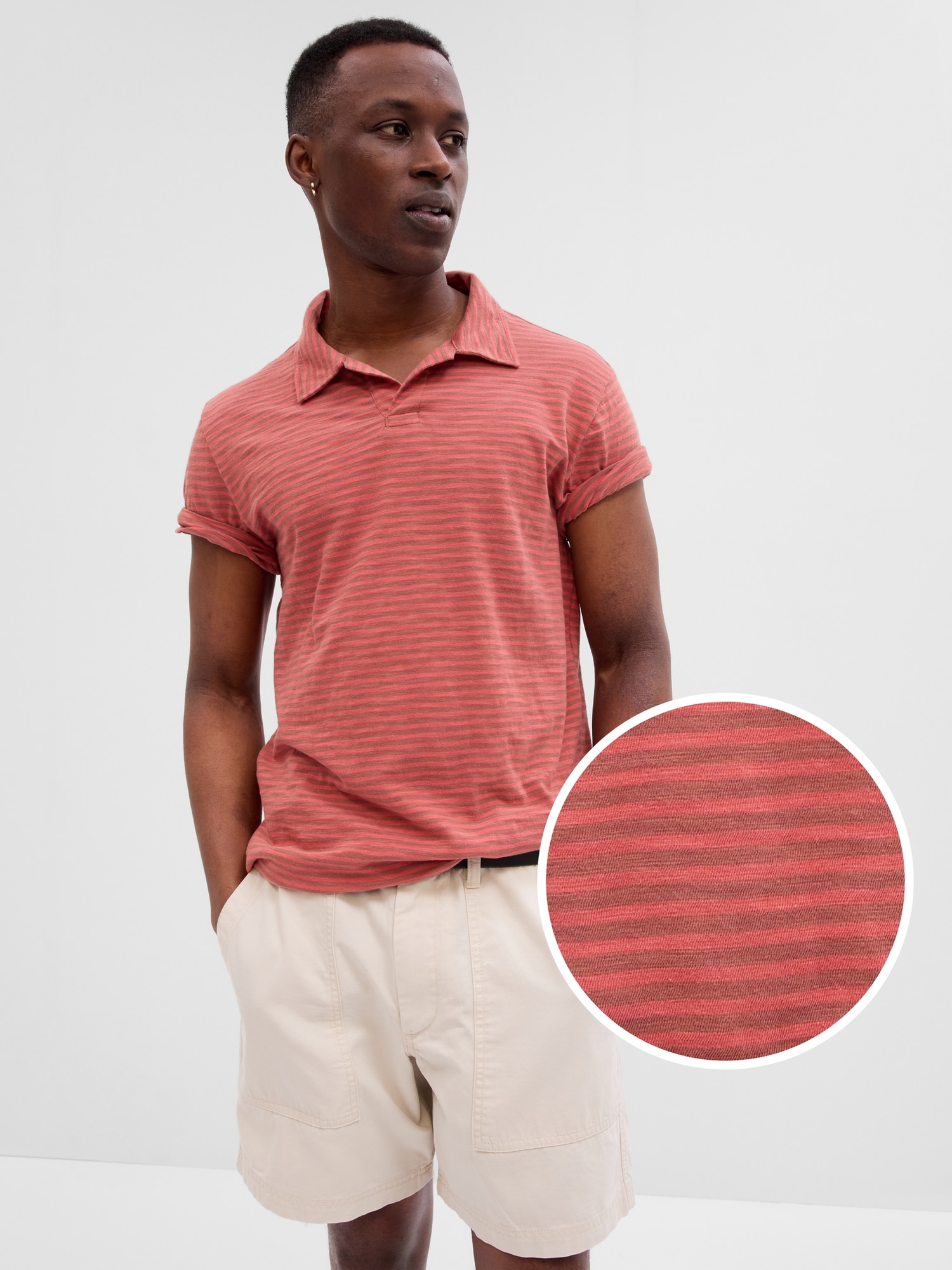 Gap Shirt Johnny Polo Factory Lived-In Collar |