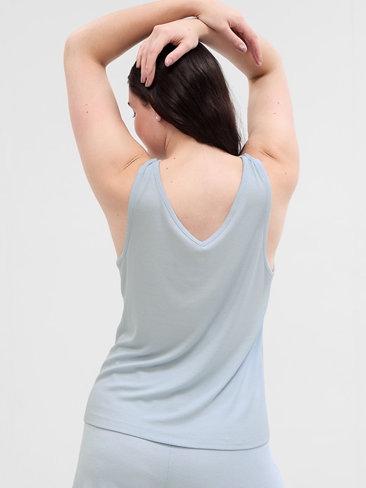 Image number 2 showing, Relaxed Ribbed PJ Tank Top